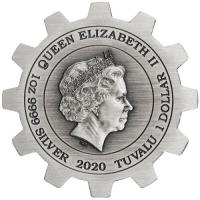 Image 3 for 2020 1oz Silver 2 Coin Antiqued Set - Industry In Motion