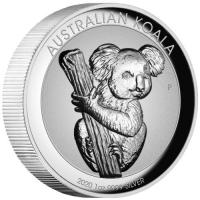 Image 3 for 2020 Australian Koala 1oz Silver Incused High Relief Coin