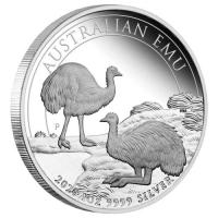 Image 2 for 2020 Australian 1oz Silver Emu Proof Coin
