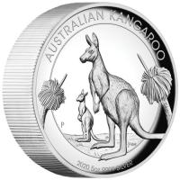 Image 2 for 2020 Australian Kangaroo 5oz Silver Proof High Relief Coin