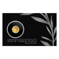 Image 1 for 2020 75th Anniversary of the End of WWII 0.5 Gram Gold Coin