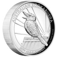 Image 2 for 2020 1oz High Relief Silver Proof Coin - 30 Years Australian Kookaburra