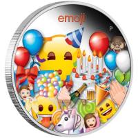 Image 2 for 2020 1oz Silver Proof Coin - Emoji Celebration 
