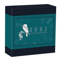 Image 4 for 2021 Australian Kookaburra 2oz Silver Proof High Relief Gilded Coin