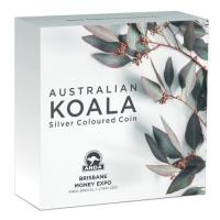 Image 1 for 2021 Australian Koala 1oz Coloured Silver Coin - Brisbane Money Expo ANDA Special