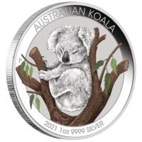 Image 2 for 2021 Australian Koala 1oz Coloured Silver Coin - Brisbane Money Expo ANDA Special