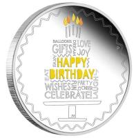 Image 2 for 2021 1oz Silver Proof Coin - Happy Birthday