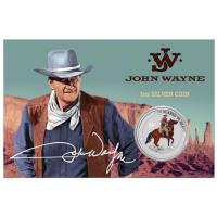 Image 1 for 2021 John Wayne 1oz Coloured Silver Coin 