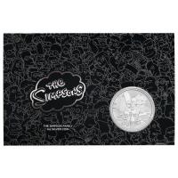 Image 1 for 2021 $1 The Simpsons Family 1oz Silver Coin in Card - Tuvalu 99.99% Pure Silver