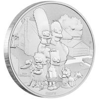 Image 2 for 2021 $1 The Simpsons Family 1oz Silver Coin in Card - Tuvalu 99.99% Pure Silver