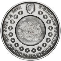 Image 4 for 2021 Tears of the Moon 2oz Silver Antiqued Coin