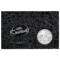 Image 1 for 2021 $1 The Simpsons - Marge & Maggie Simpson -  1oz Silver Coin in Card - Tuvalu 99.99% Pure Silver