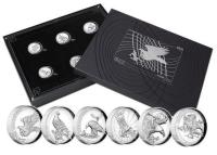 Image 1 for 2021 Australian Wedge-tailed Eagle Silver Proof High Relief Six Coin Set