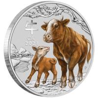 Image 2 for 2021 One Quarter oz Silver Coloured Coin - Year of the Ox (Sydney Money Expo ANDA)