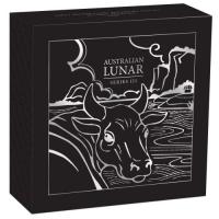 Image 1 for 2021 Australian Lunar Series III 1oz Silver Proof High Relief Coin - Year of the Ox