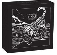 Image 4 for 2022 Australian Lunar Series III Year of the Tiger 2oz Silver Antiqued $2 Coin