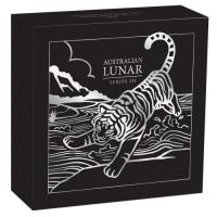 Image 2 for 2022 Australian Lunar Series III Year of the Tiger Half oz Silver Proof Coin