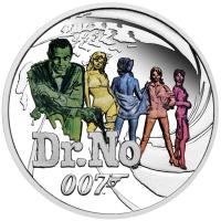 Image 2 for 2021 James Bond 007 Dr No Half oz Silver Proof