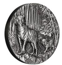 Image 1 for 2022 Australian Lunar Series III Year of the Tiger 2oz Silver Antiqued $2 Coin