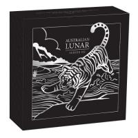 Image 4 for 2022 Australian Lunar Series III Year of the Tiger 1oz Silver Proof High Relief Coin