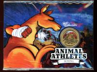 Image 1 for 2012 Animal Athletes Coloured One Dollar Coin on Card - Kangaroo