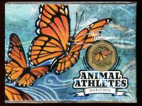 Image 1 for 2012 Animal Athletes Coloured One Dollar Coin on Card - Monarch Butterfly