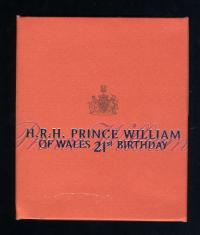 Image 2 for 2003 1oz Coloured Silver Proof Coin - HRH Prince William of Wales 21st Birthday