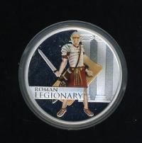 Image 2 for 2010 Tuvalu 1oz Coloured Silver Proof - Great Warriors Roman Legionary
