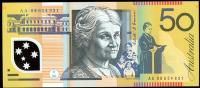 Image 1 for 2008 $50 Polymer First Prefix AA08 654931 UNC