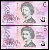 Image 2 for 2006 Consecutive Pair $5.00 BK06 742784-785 UNC