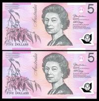 Image 2 for 2006 Consecutive Pair $5.00 BK06 742793-794 UNC