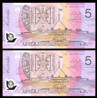 Image 1 for 2008 Consecutive Pair $5.00 CI08 234040-041 UNC