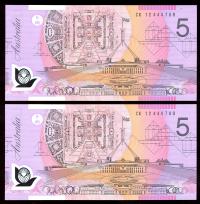 Image 1 for 2012 Consecutive Pair $5.00 CK12 444759-760 UNC