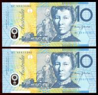 Image 1 for 1993 Consecutive Pair $10.00 BC93 561-562  UNC