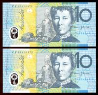 Image 1 for 2003 Consecutive Pair $10.00 CF03 415371-372 UNC