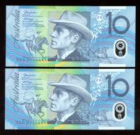 Image 2 for 2006 Consecutive Pair $10.00 EA06 871254-55 UNC