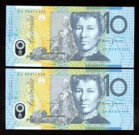 Image 1 for 2006 Consecutive Pair $10.00 EA06 871254-55 UNC