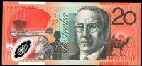 Image 1 for 1999 $20 First Prefix Red Serials AA99 000832 UNC