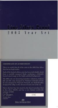 Image 4 for 2003 Fine Silver Proof Set