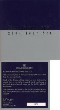Image 4 for 2004 Fine Silver Proof Set
