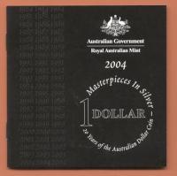 Image 2 for 2004 Masterpieces in Silver Proof Set Twenty Years of the Australian Dollar Coin