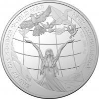 Image 2 for 2020 Three Coin Silver Proof Set - 75th Anniversary of the end of World War II