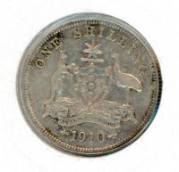 Image 1 for 1910 Australian Shilling gFINE
