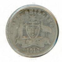 Image 1 for 1912 Australian Shilling VG
