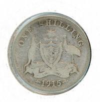 Image 1 for 1915 Australian Shilling VG