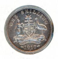 Image 1 for 1917 Australian Shilling aUNC