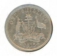 Image 1 for 1918 Australian Shilling FINE