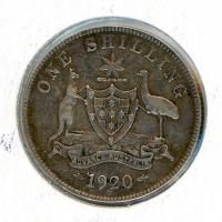 Image 1 for 1920 Australian Shilling aVF 