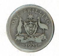 Image 1 for 1921* Australian Shilling VG