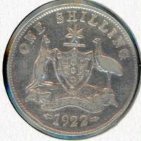 Image 1 for 1922 Australian Shilling VG